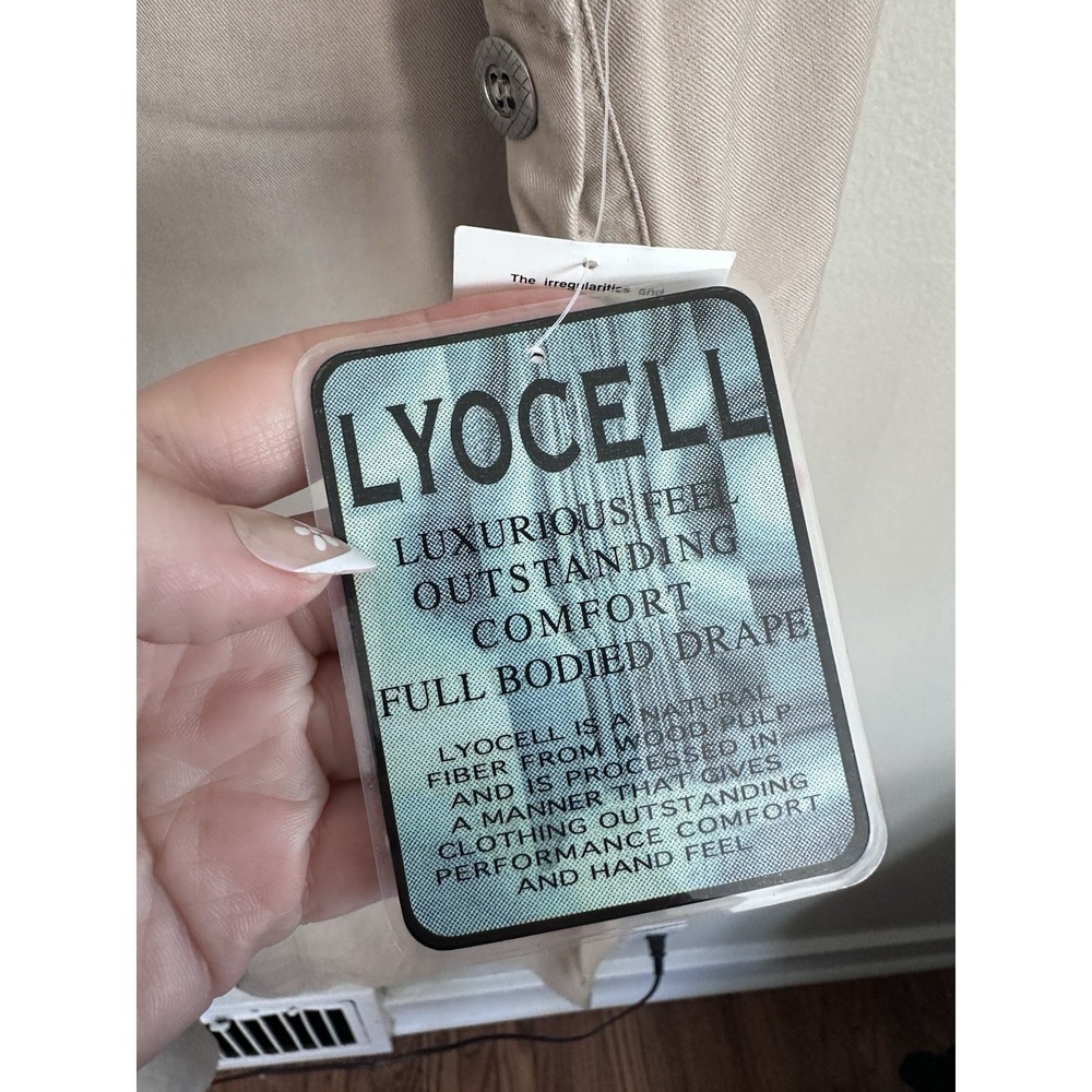 NWT Vintage 100% Lyocell Natural Fiber Coveralls Dress Jumper Gardening XL/2XL - Picture 7 of 12